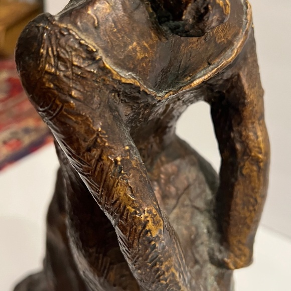 “GRACE” BY ALICE RIORDAN - ART DECO - NOUVEAU - ANTIQUE BRASS FINISH - Picture 6 of 12